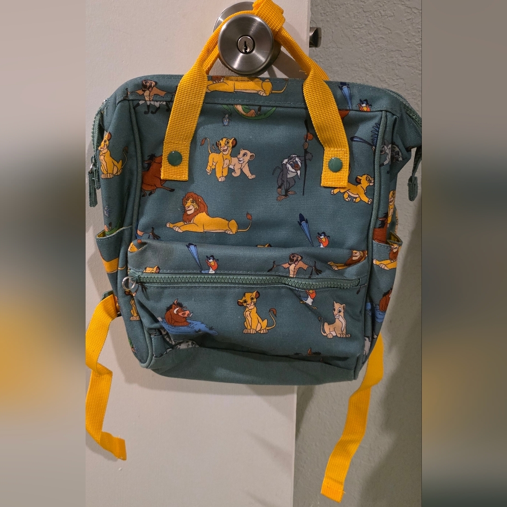 Disney Lion King Kids Backpack - Yellow & Teal